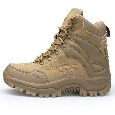 

Autumn new large size army fan outdoor hiking shoes non-slip stand boots tactical desert shoes military boots men