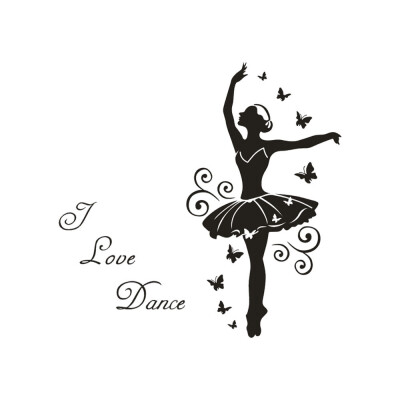 

〖Follure〗I Iove Dance PVC Wall Sticker Home Decor DIY Art