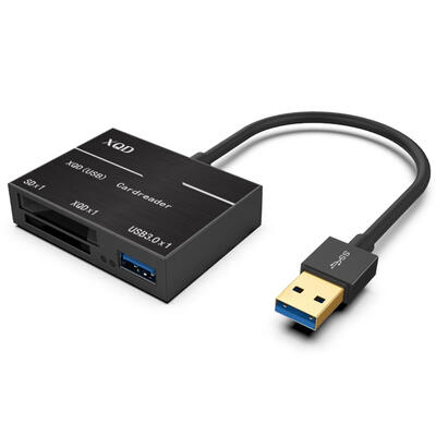 

XQD Memory Card Reader 500MBs High Speed XQD20 USB30 HUB Adapter for PC