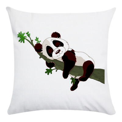 

Home Cushion Cover Cute Animal Panda Cotton Throw Pillow Case Decorative Sofa Chair Seat Cushion Pillowcase 4545Cm