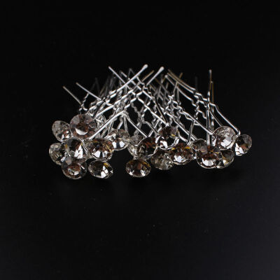 

20PCS Wedding Bridal Pearl Hair Pins Flower Crystal Hair Clips Bridesmaid Jewelry Accessories female Hair sticks