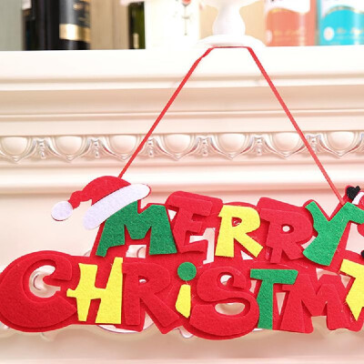 

New Christmas Ornaments Non-woven Letter Cards Decorations for Christmas Party Decorating