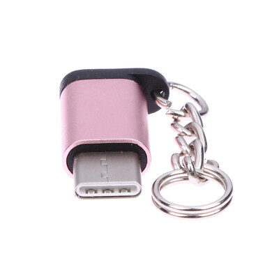

Metal USB 31 Type-C Male Connector to Micro USB 20 5Pin Female Data Adapt