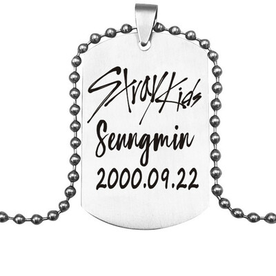 

Straykids Stray Kids Pendant Necklace Fashion Jewelry Silver Titanium Chain Necklaces & Pendants