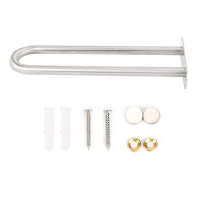 

Greensen Stainless Steel Curved Tube Towel Rail Bathroom Shower Towel Rack Holder Shelf
