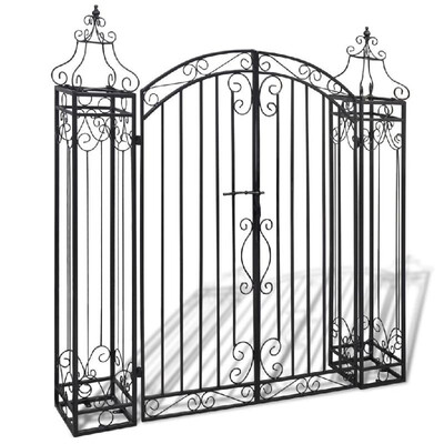 

Ornamental Garden Gate Wrought Iron 4x8"x4 5"