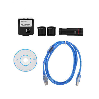 

Greensen 5MP USB Microscope Camera Drive Free Industrial Eyepiece Camera with 05X CCD Adapter