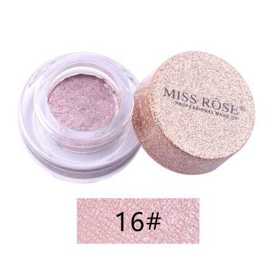 

MISS ROSE Eye Shadow Powder Shiny Smoky Eyeshadow Bling High Gloss Face Glow Powder