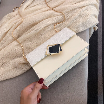 

Tailored Womens New 2019 Fashion Square Lock Messenger Bag Fashion Small Square Bag