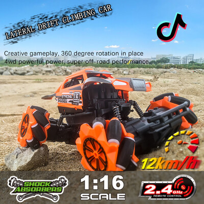 

Gobestart Stunt Drift Crawler RC Cars 24G Remote Control 4WD Dance Off-Road Toys Gifts