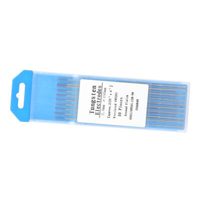 

Greensen 10pcs Yttrium Tungsten Electrodes WY20 Blue Tip for Tig Welding Machine 20mm150mm