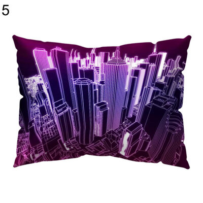 

Flower City Forest Planet Pillow Case Cushion Cover Sofa Bed Car Office Decor