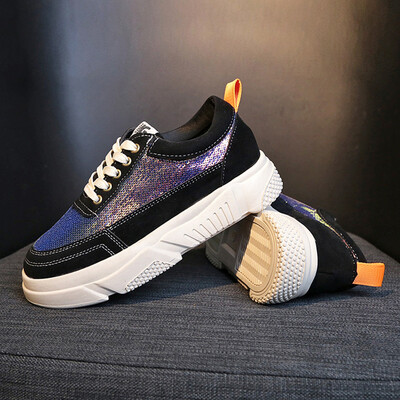 

European station spring Korean version of the fashion casual womens shoes thick bottoms with students casual sports shoes
