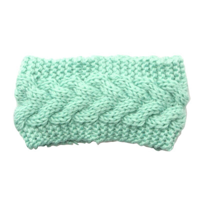 

Solid Wide Knitting Woolen Headband Winter Warm Crochet Turban Hair Accessories For Girls Hair Band Headwraps