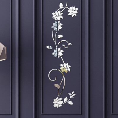 

Gobestart 3D Diy Flower Shape Acrylic Wall Sticker Modern Stickers Decoration