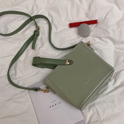 

Spring&summer bag female 2019 new Korean fashion wild casual retro texture hand strap shoulder slung bucket bag