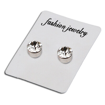 

Color Rhinestone Stud Earrings Magnet Earrings Universal Sexy Earless Magnet Stud Earrings for Men Women No Pierced Hole