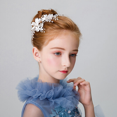

Childrens tiara hair accessories hairpin girl head flower new girls headband birthday crown accessories jewelry