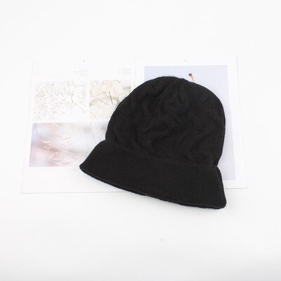 

Women Thick Twist Thread Knitted Bonnet Beanies Hat Candy Color Ribbed Autumn Winter Baggy Crochet Cap Warm Skullies Headwear