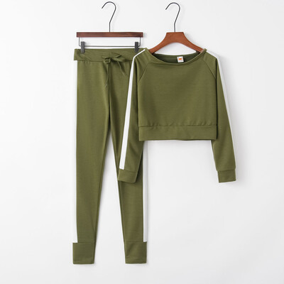 

Toponeto Women Solid Color Hooded Sweatshirt&pant Tracksuit Sport Suit