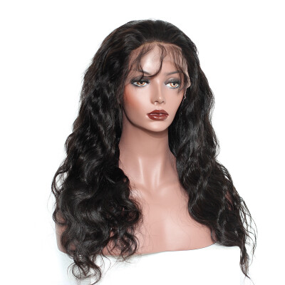 

Dolago Glueless Full End 250 Density Lace Front Human Hair Wigs For Women European Body Wave Lace Frontal Wig Black Virgin