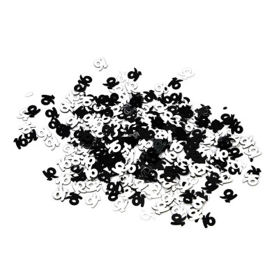 

Gobestart Black And White Birthday Confetti 13 16 18 20 21 Age Number Party Decor