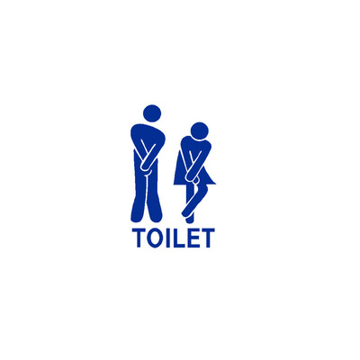 

〖Follure〗Removable Cute Man Woman Washroom Toilet WC Sticker Family DIY Decor