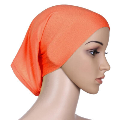 

New Fashion Muslim Hijab Turban Islamic Bonnet Underscarf Inner Cap Solid Color Tube Hat Elastic Headwear