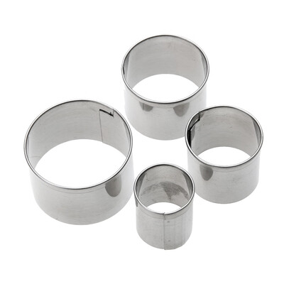 

4pcsset Rose Shape Stainless Steel Biscuit Fondant Mold Cookie Cutters
