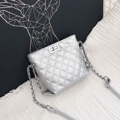 

Ins 100 bag women 2019 new fashion trendy Korean version of the high - fashion air - Ling chain single - shoulder satchel