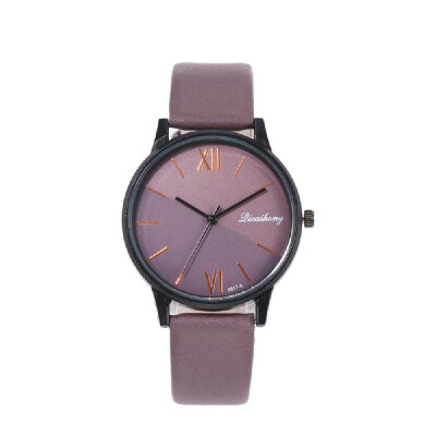 

Women Fashion Leather Band Watch Simple Casual Alloy Case Quartz Watch