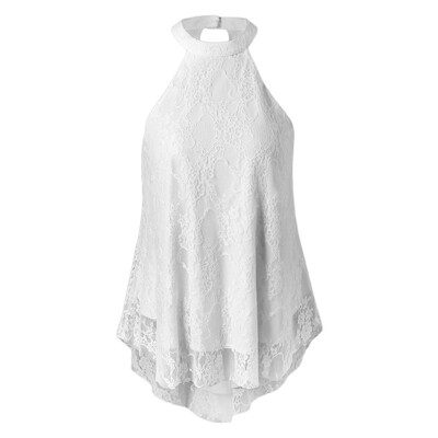 

Cut Out Lace Tank Top