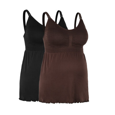 

iLoveSIA 2019 new pregnant women summer breastfeeding vest breathable breastfeeding clothes-2P-70275633