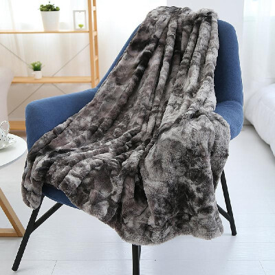 

Long Fur Throw Blanket Micro Plush Velvet Fleece Blanket Super Soft Cozy Luxury Bed Blanket Microfiber 63"x79"