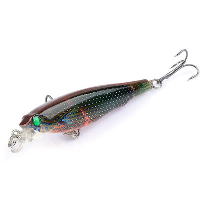 

Minnow Fishing Lure 3D Eyes Fishing Artificial Hard Minnow Bait
