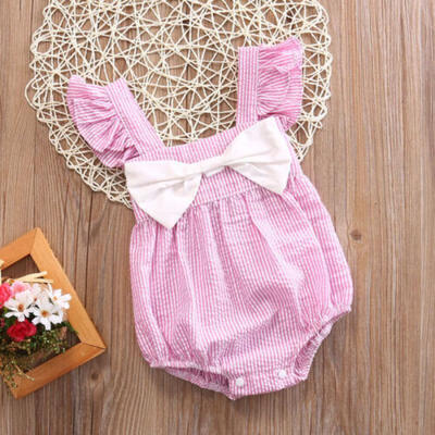 

Summer Newborn Infant Baby Girl Ruffled Romper Jumpsuit Bodysuit Outfits Clothes