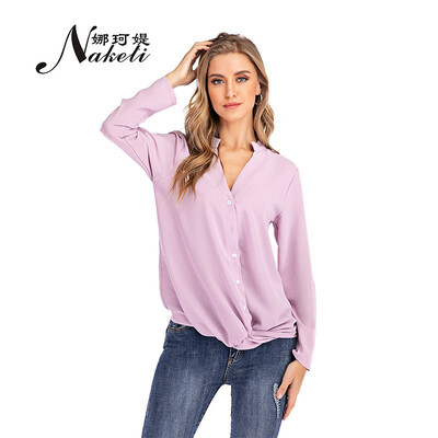 

Autumn&winter explosions cross-border European&American womens casual long-sleeved shirt T-shirt