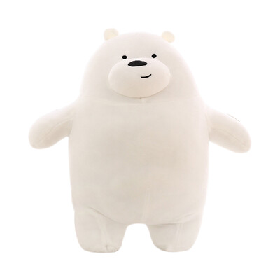 

Our naked bear plush toy doll super cute stupid three raccoon anime around the bear meet you pillow wholesale panda 25cm