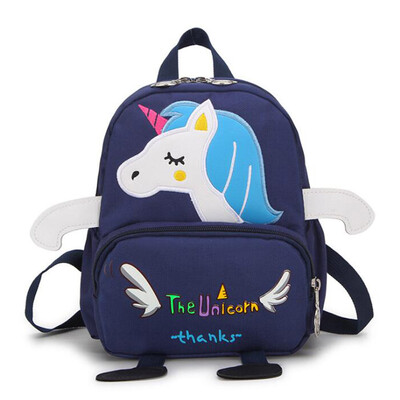 

Kids Cartoon Unicorn Backpack Child Boys Girls Rucksack Anti-lost Travel Bags