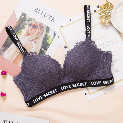 

〖Follure〗Sexy Letter Lace Bras For Women Push Up Bra Lingerie Bralette Thicken Underwear