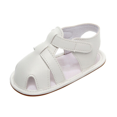 

Infant Baby Boys Girls Leather Roman Sole Shoes Summer Sandals First Walkers