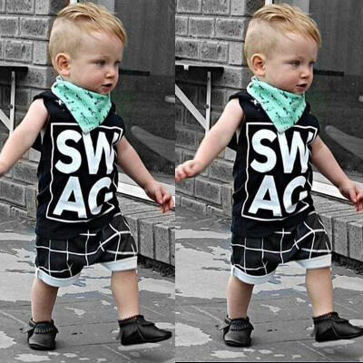 

2pcs Toddler Kids Baby Boy T-shirt TopsCasual Pants Trousers Clothes Outfit Set