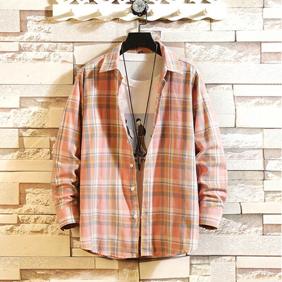 

Tailored Mens Autumn Winter Casual Slim Plaid Long Sleeve Shirts Top Beach Blouse