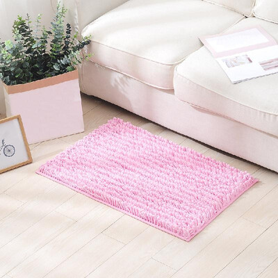 

Microfiber Bath Rugs Chenille Floor Mat Carpet Soft Indoor Washable Bathroom Floor Mat Dining Room Home Bedroom Carpet Anti-slip