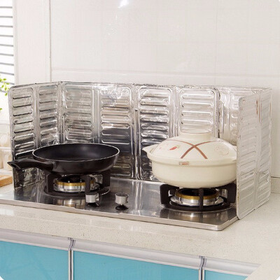 

Kitchen Gas Stove Taiwan Baffle Plate Aluminum Foil Insulation Board Insulation Cooking Hot Grease Splash Baffle