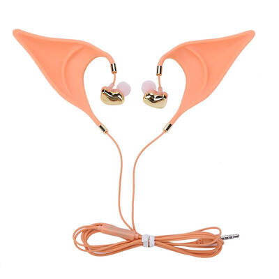 

Elf Ear In-ear Earphone with Mic Silicone Halloween Cosplay Wired Earphones