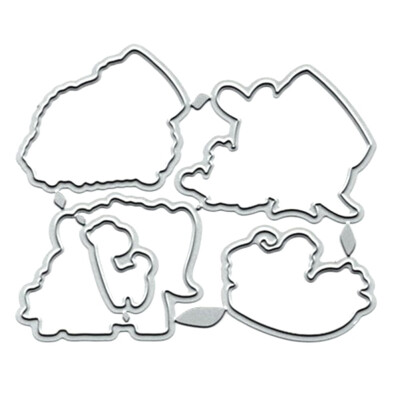 

Envelope Metal Cutting Dies Cute Elephant Scrapbooking Paper Craft Mould Paper Card Blade Stencils Dies