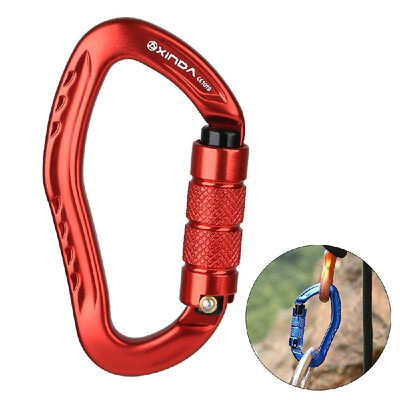 

22KN Auto Locking Gate Carabiner Twist Locking Gate Carabiner Climbing Rappelling Canyoning Hammock D Shape Locking Clip
