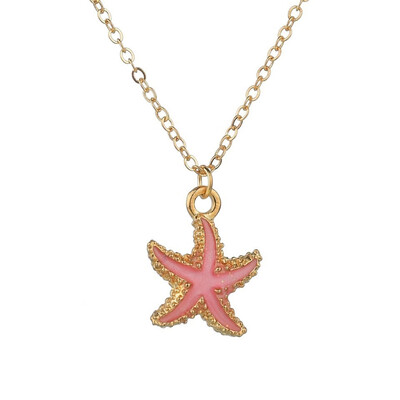 

X-NO BUY Colorful Double Shell Pendant Necklace For Women New Fashion Pendants&Necklace Summer Jewelry Female Handmade Necklace