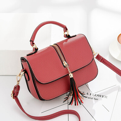 

New bag female 2019 new wave Korean version of the wild handbag ladies bag fashion simple shoulder Messenger bag
